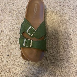 Summer time green shoes